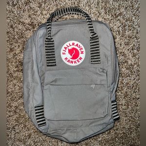 mini grey fjallraven kanken back pack